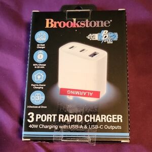 Brookstone White Multi-Port Charger